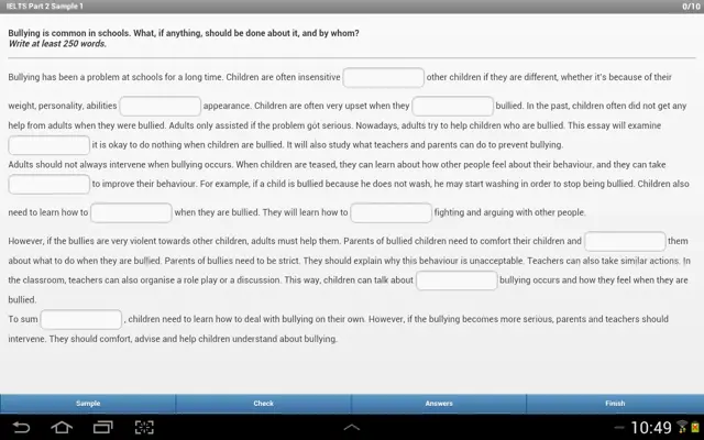 IELTS Writing android App screenshot 1