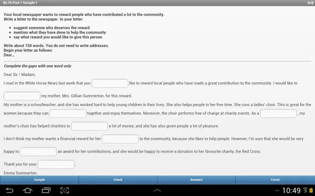 IELTS Writing android App screenshot 2